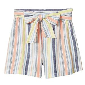 HABITUAL GIRLS SIZE 12 ELLIE FRONT BOW STRIPED SHORTS NEW WITH TAGS